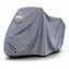 Haegs Motosiklet Brandası Motor Kılıfı Örtüsü Dış Mekan Motosiklet Örtüsü Su Geçirmez Rüzgar Toz Geçirmez Motor Garaj Brandası Kışa Dayanıklı XL 245x95x125 cm - Gri