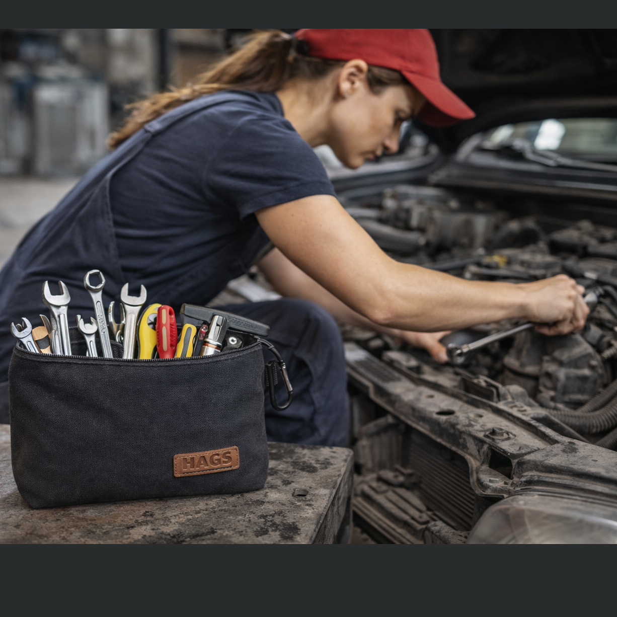 Haegs Çok Amaçlı Küçük Alet Çantası Fermuarlı Kanvas Kalemlik Alet Kırtasiye ve Kalemler için Saklama Düzenleyici Çantalar Organizer Kese 4 lü Büyük Boy Karışık Renk 8