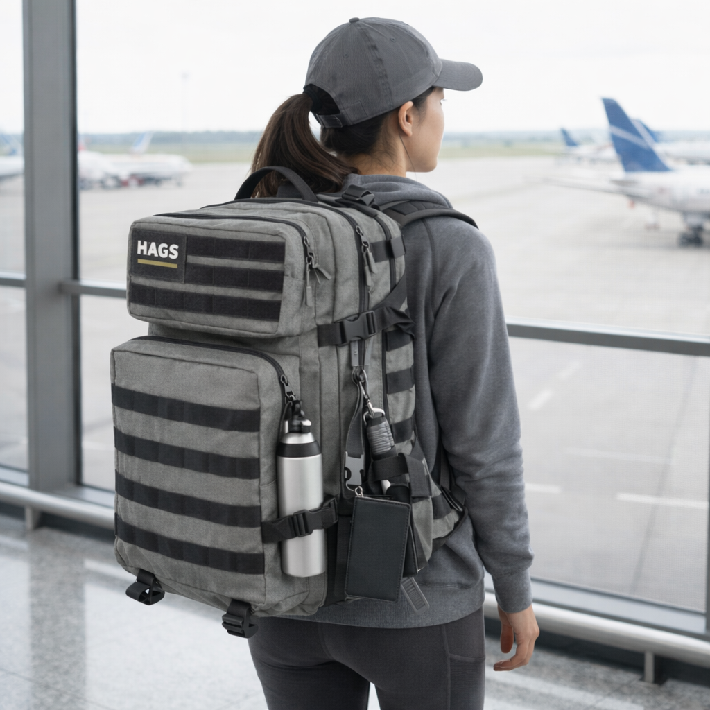 HAEGS Askeri Taktik Sırt Çantası Ordu Derecesinde Sağlam Ağır Hizmet Taktik Çanta 3 Günlük Acil Durum Hücum Çantası Kampçılık Dağcılık Trekking Seyahat Sırt Çantası- 45L - Gri 2