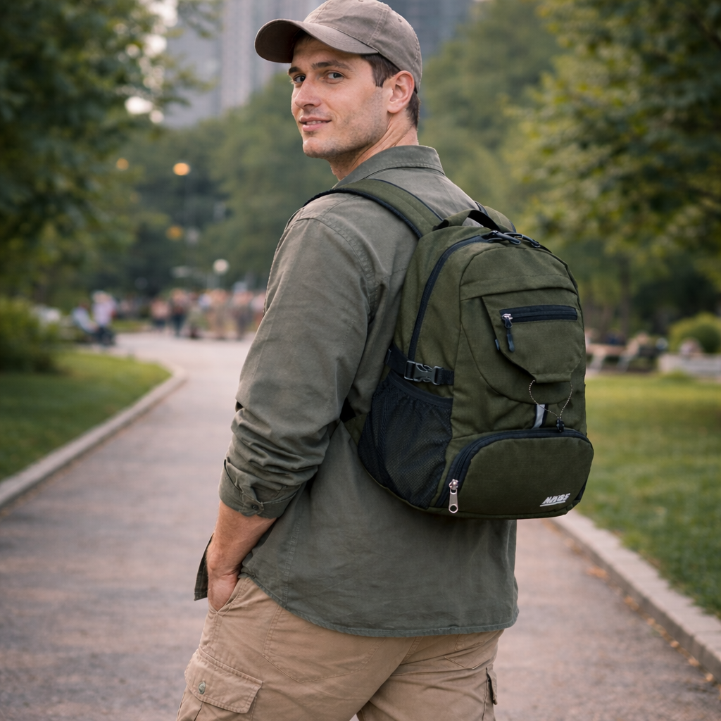 HAEGS Küçük Hafif Katlanabilir Günlük Sırt Çantası Ultra Hafif Seyahat Yürüyüş Kamp Günlük Kullanım Çantası Erkek ve Kadın İçin 20 Lt Yeşil 2