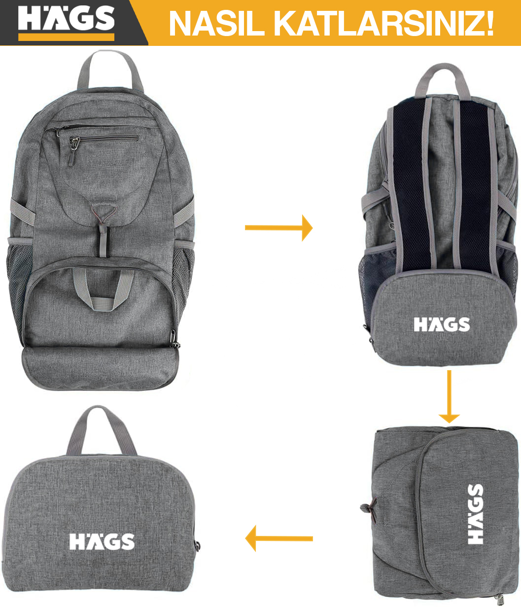 HAEGS Küçük Hafif Katlanabilir Kadın Günlük Sırt Çantası Ultra Hafif Seyahat Yürüyüş Kamp Günlük Kullanım için 20 Lt Pembe 3