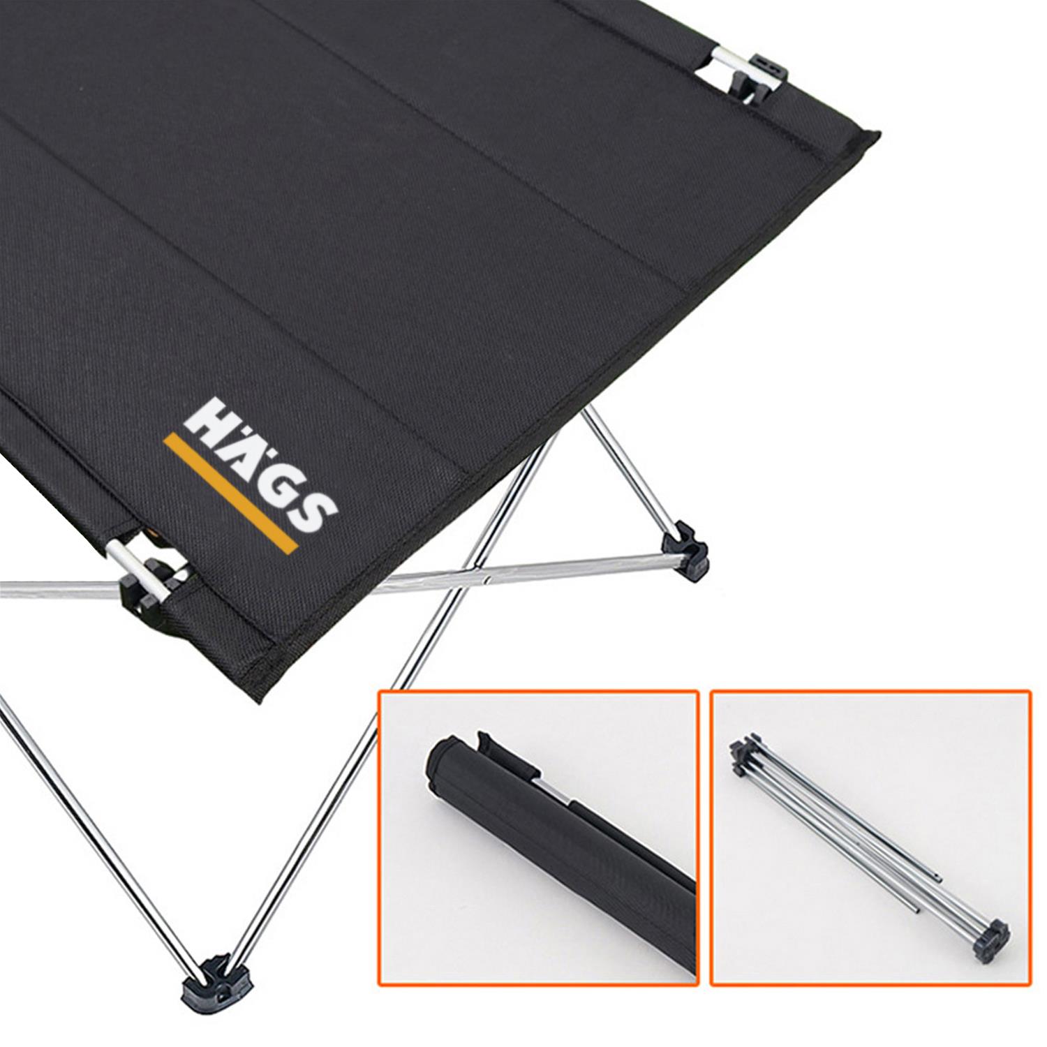 HAEGS Ultralight Katlanır Kamp Masası Piknik BBQ Balıkçılık Avcılık Plaj Hiking için Taşınabilir Kompakt Roll Up Outdoor Kamp Masası Medium - Kamuflaj 4