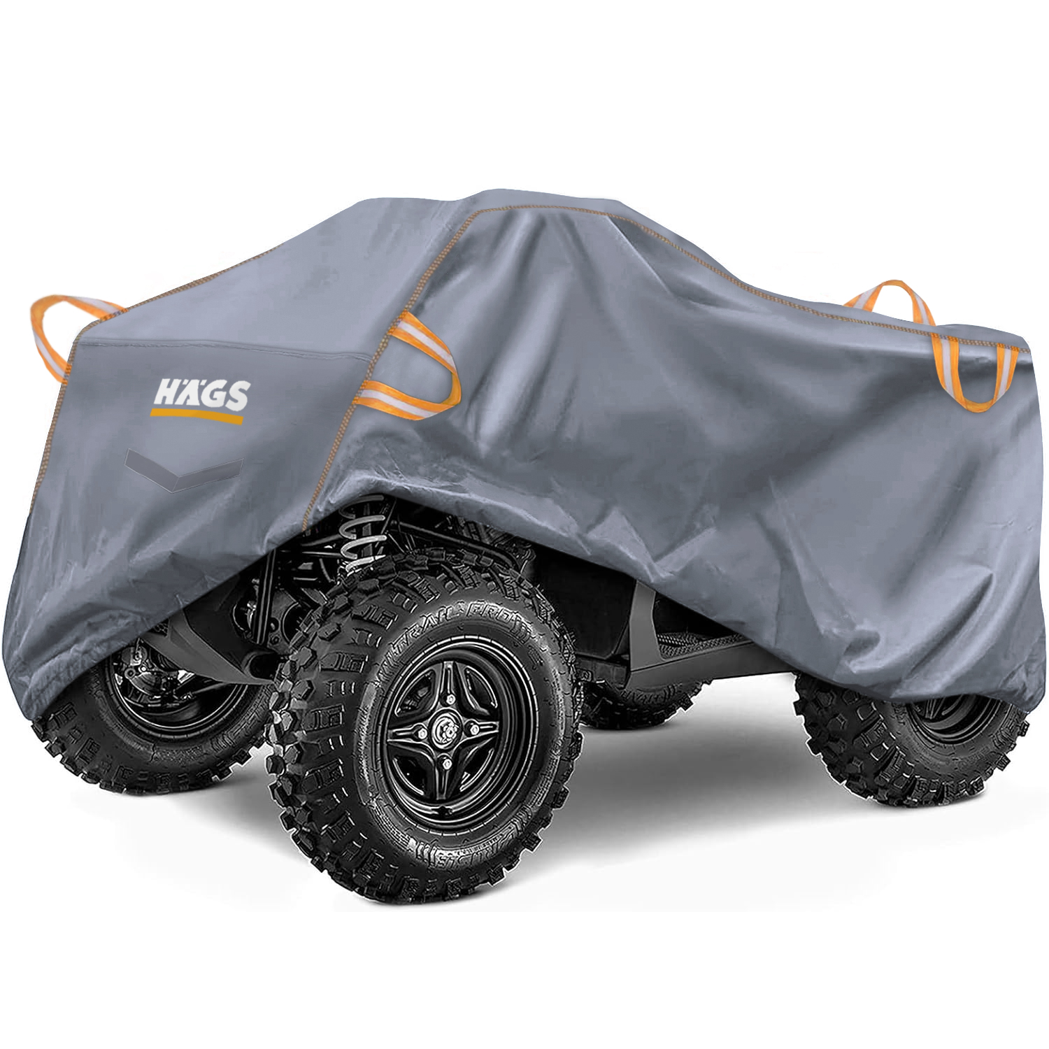 Haegs ATV Brandası ATV Koruma Kılıfı Örtüsü Su Geçirmez Dış Mekan Ağır Hizmet Tipi 4 Mevsim L-200-95-105cm - Gri