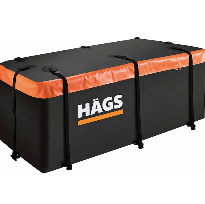 Haegs Araç Üstü Bagaj Çantası Pickup Bagaj içi Çantası Ağır Hizmet Tipi Su Geçirmez Tüm Araç Tavanları için Üst Rafı Çıtası Olan veya Olmayan 540L 150 x 60 x 60cm Siyah - Gri