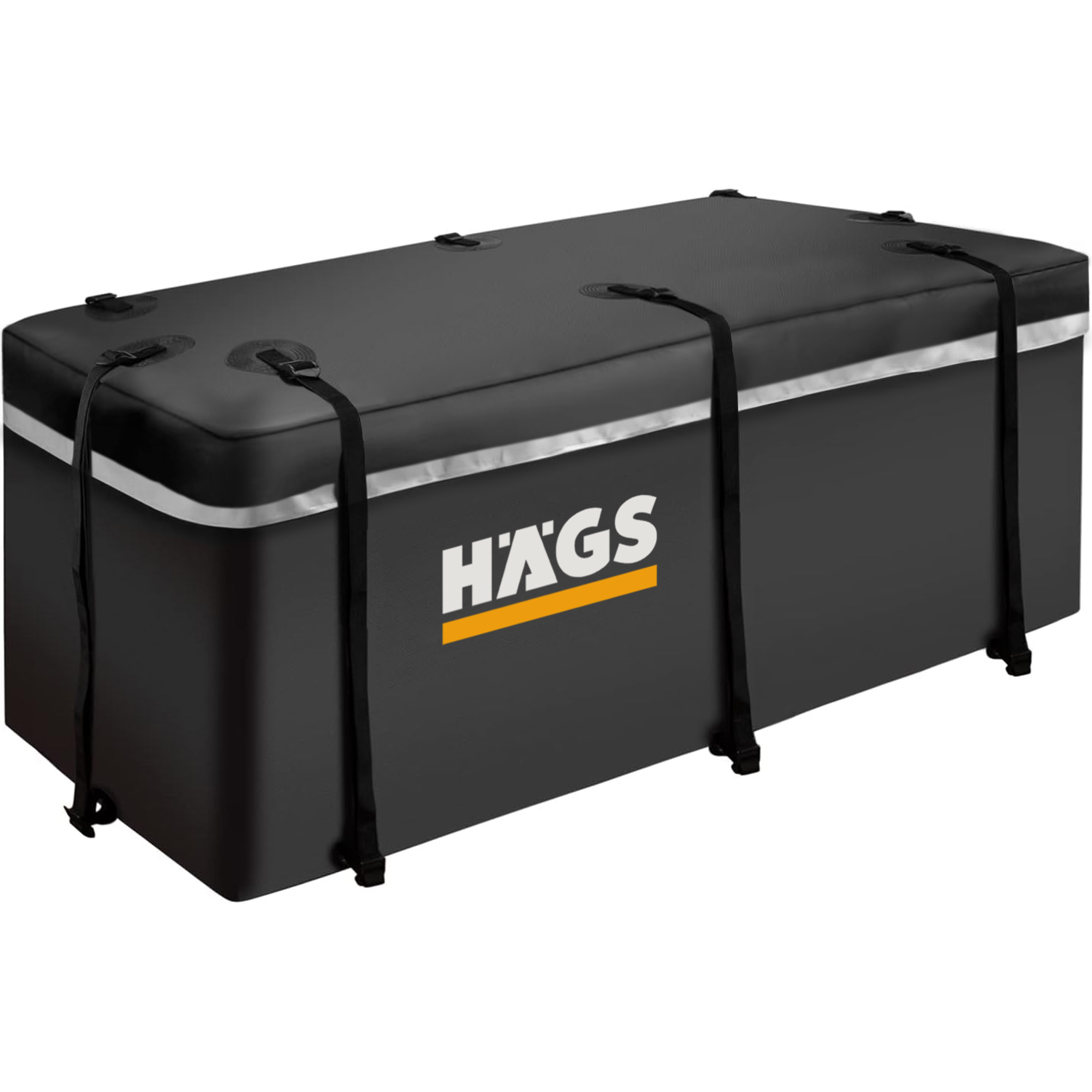 Haegs Araç Üstü Bagaj Çantası Pickup Bagaj içi Çantası Ağır Hizmet Tipi Su Geçirmez Tüm Araç Tavanları için Üst Rafı Çıtası Olan veya Olmayan 540L 150 x 60 x 60cm Siyah - Gri