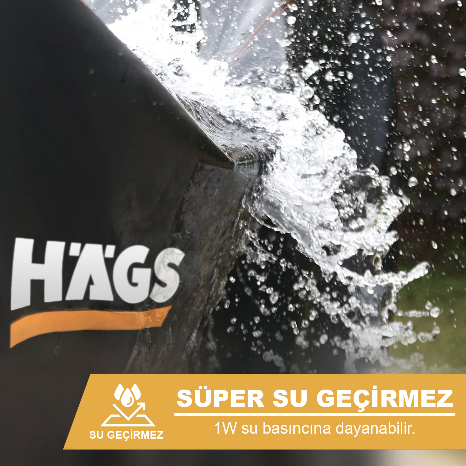 Haegs BBQ Mangal Örtüsü Gazlı Kömürlü Grill Koruma Brandası Su geçirmez Outdoor Dış Mekan Barbekü Mangal Kılıfı - 105-49-102 cm 5