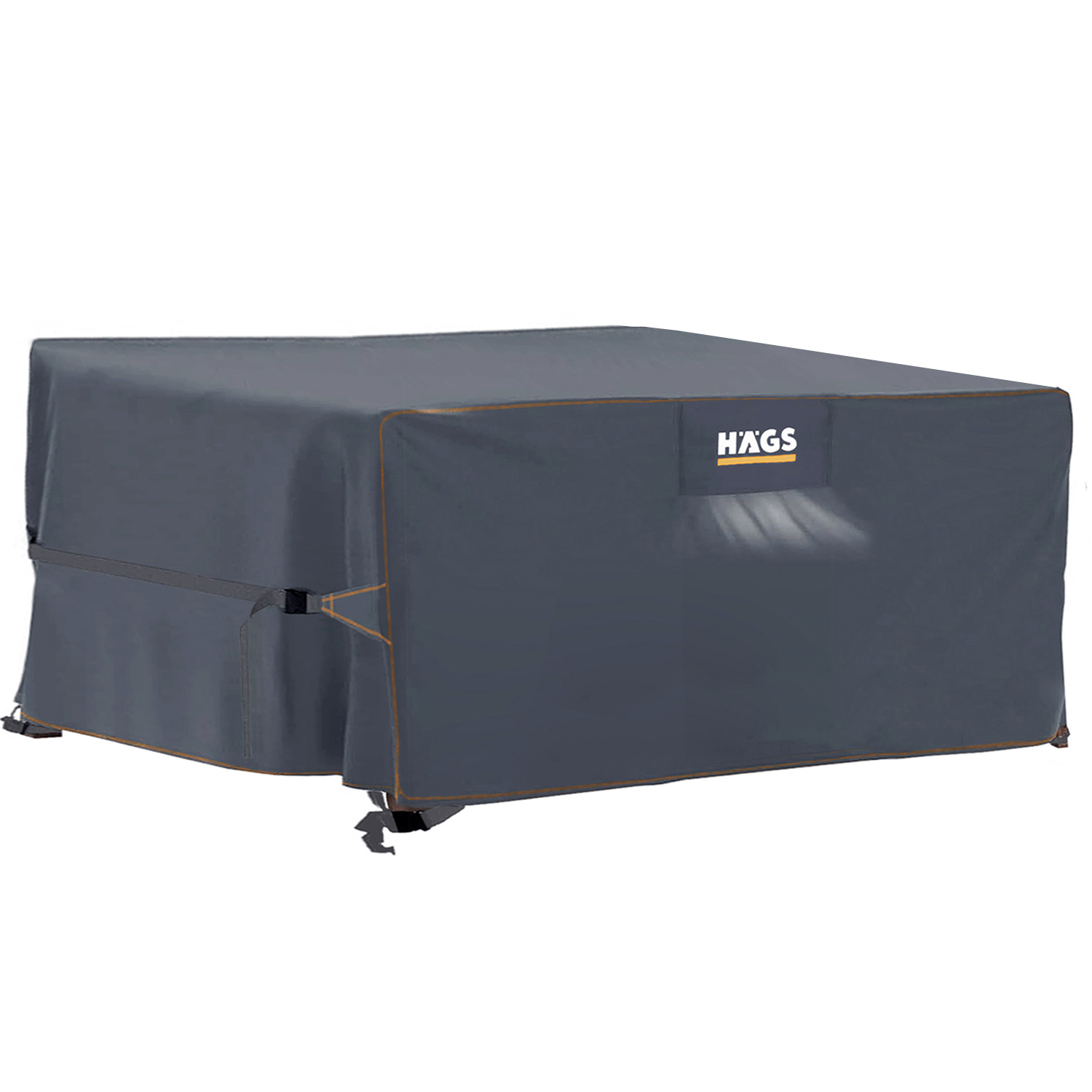 Haegs Bahçe Mobilyası Örtüsü 250-250-90cm Ağır Hizmet Oxford Kumaş Su Geçirmez Dış Mekan Veranda Masa Örtüsü Havalandırmalı Masa ve Sandalye Koruma Kılıfı Gri 1