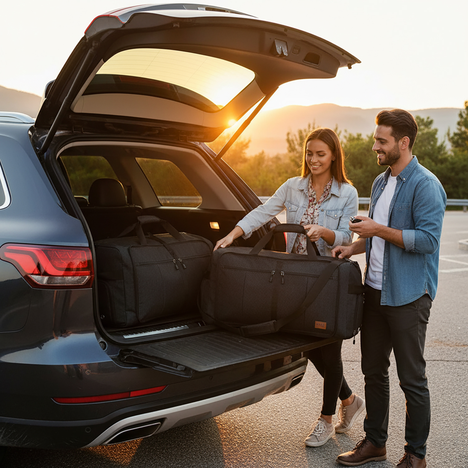 Haegs Katlanabilir Seyahat Çantası Büyük Boy El Bagajı Çantası Erkekler ve Kadınlar için Ayakkabı Bölmeli Hafta Sonu Geceleme Katlanır Bavul Valiz Çanta 100L - Bordo 8