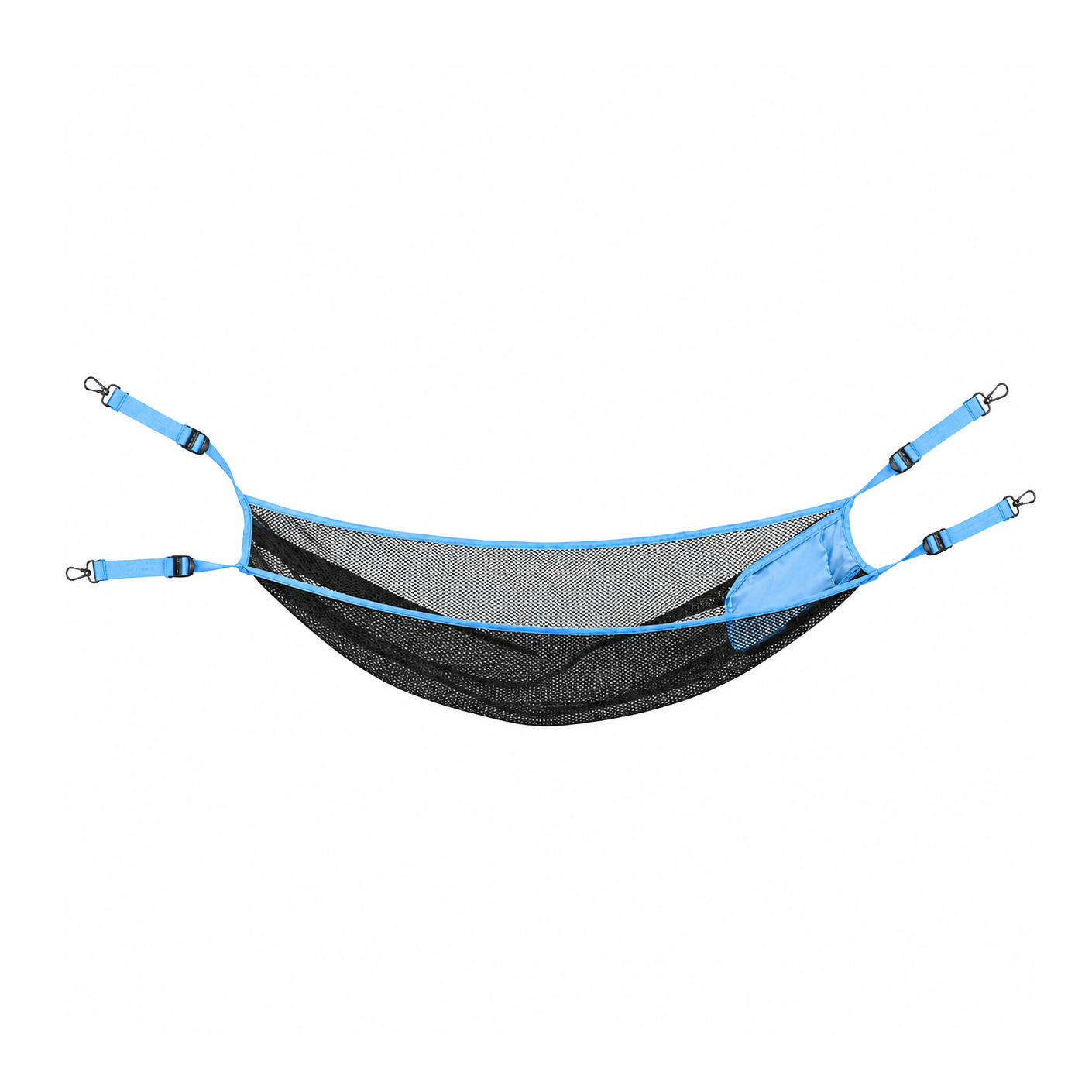 Haegs Masa Altı Saklama Filesi Kamp Piknik Outdoor için Masa Altı Kamp Malzemeleri Eşya Depolama Düzenleyici Organizer Kese Hurç File - L - 70x30 cm - Mavi
