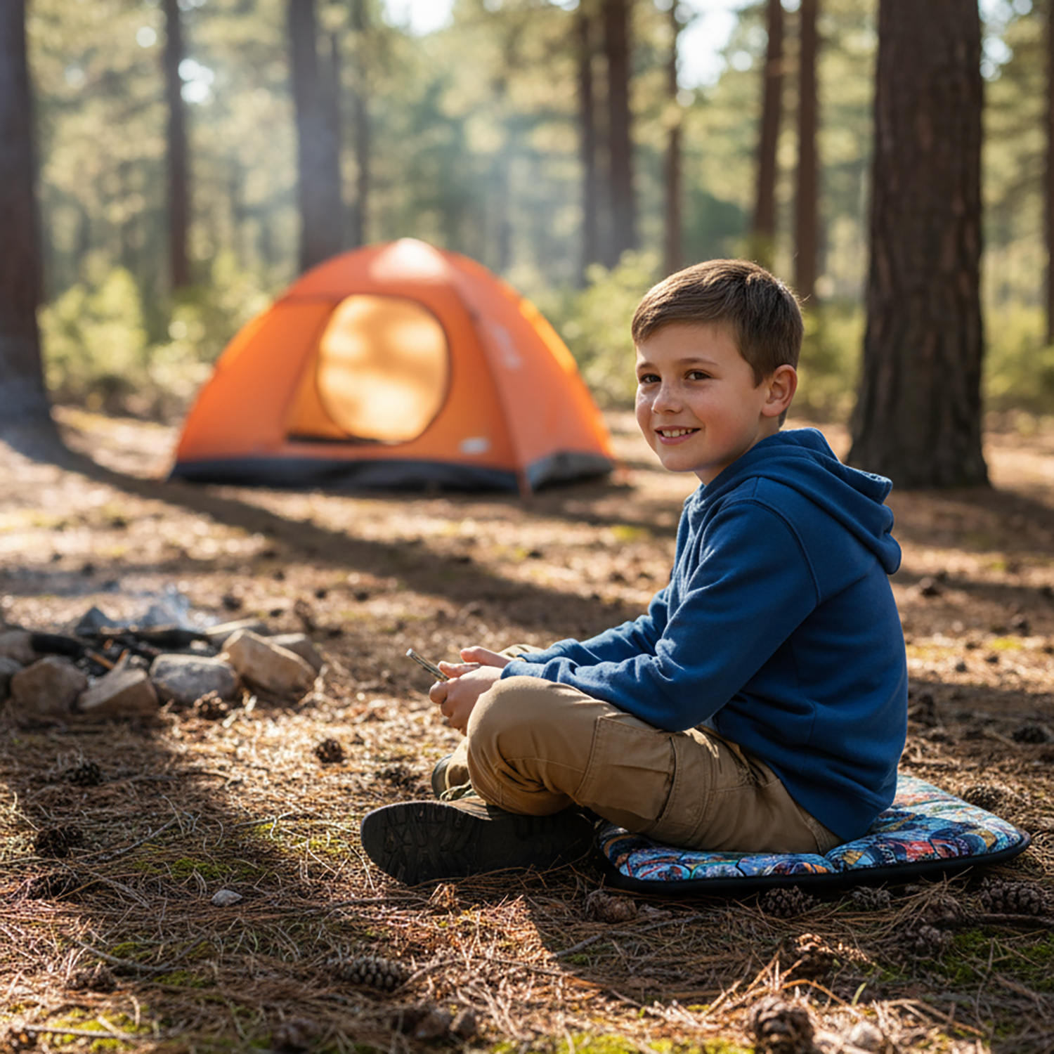 Haegs Outdoor Oturma Minderi Kamp Matı Yürüyüş Stadyum ve Seyahat İçin Katlanabilir Su Geçirmez Oxford Kumaş Termal Oturma Minderi - Adventure 2