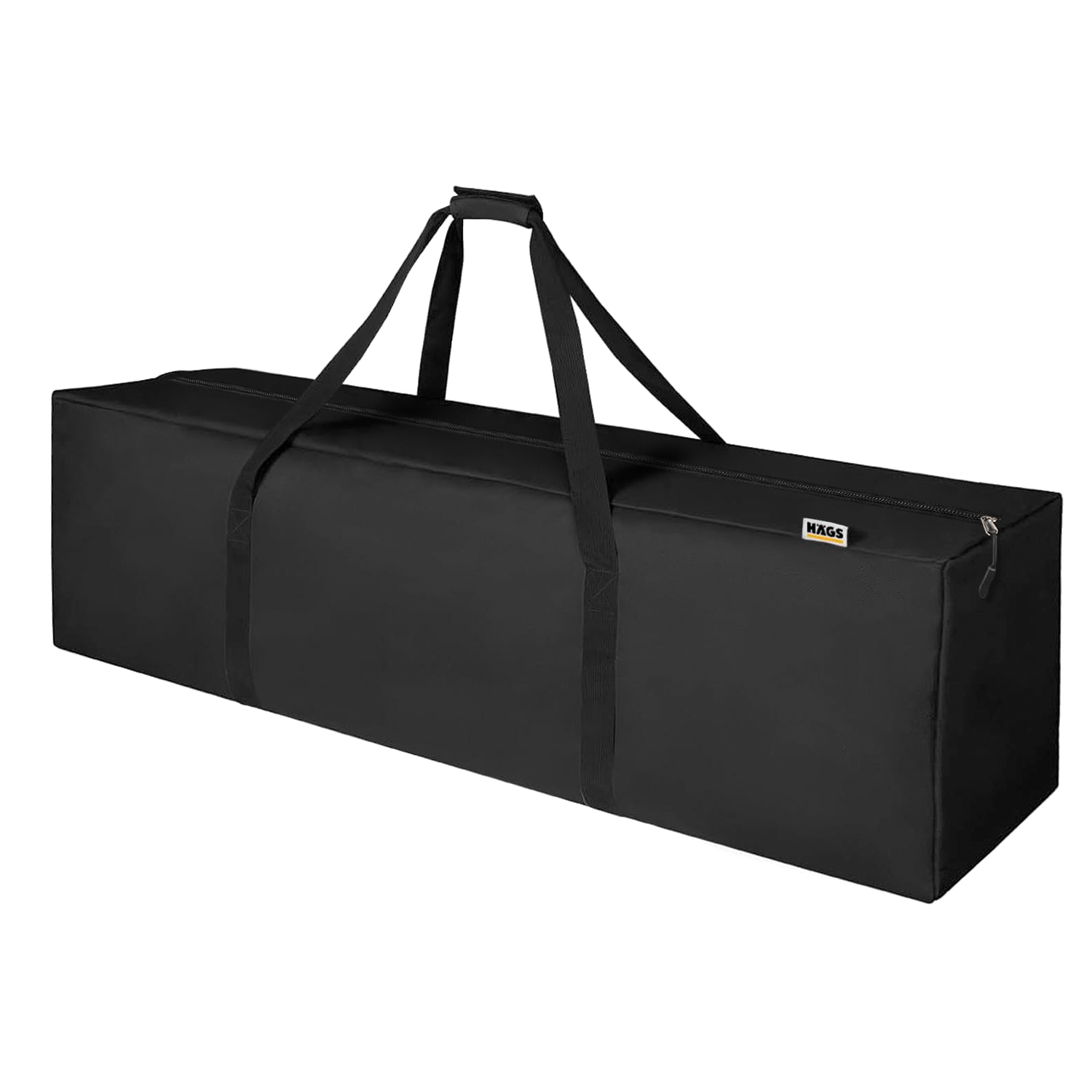 Haegs Taşıma Çantası Çok Amaçlı Fermuarlı Dayanıklı Seyahat Kamp Malzemeleri Saklama Çantası Hurç Valiz 155L 105 x 38 x 39 cm - Siyah 1