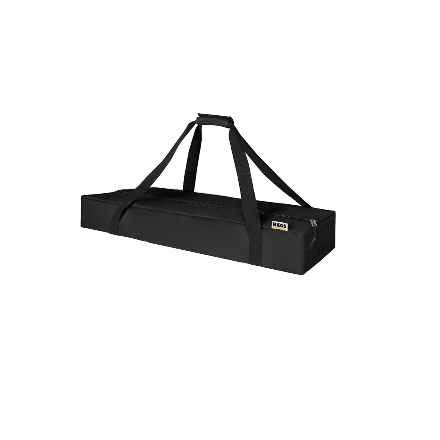 Haegs Taşıma Çantası Çok Amaçlı Küçük Alet Çantası Fermuarlı Dayanıklı Kamp Malzemeleri Saklama Çantası 12L 50 x 15 x 10 cm Siyah