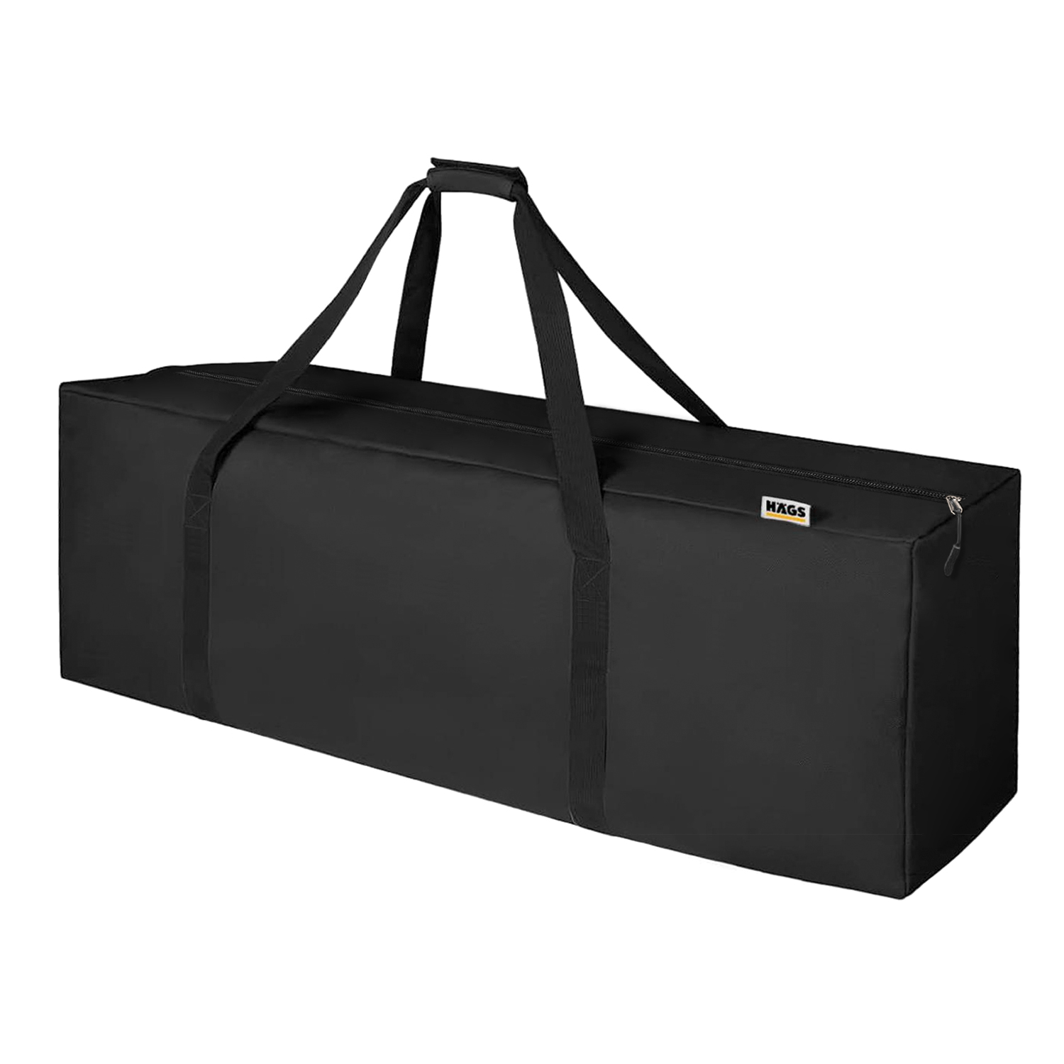 Haegs Taşıma Çantası Uzun Dar Yüksek Çok Amaçlı Fermuarlı Dayanıklı Seyahat Spor Kamp Malzemeleri Saklama Çantası Hurç Valiz 145L 125 x 28 x 42 cm - Siyah 1