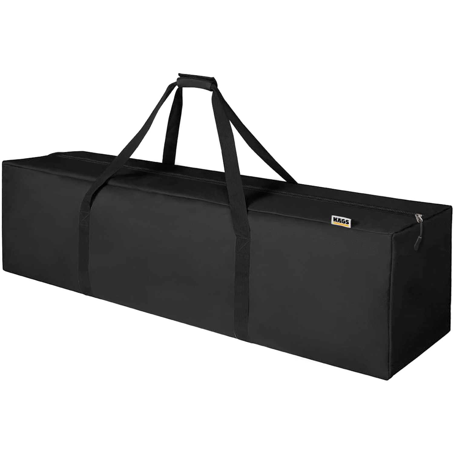 Haegs Taşıma Çantası Uzun Geniş Çok Amaçlı Fermuarlı Dayanıklı Seyahat Kamp Malzemeleri Saklama Çantası Hurç Valiz 330L 150 x 43 x 52 cm - Siyah 1