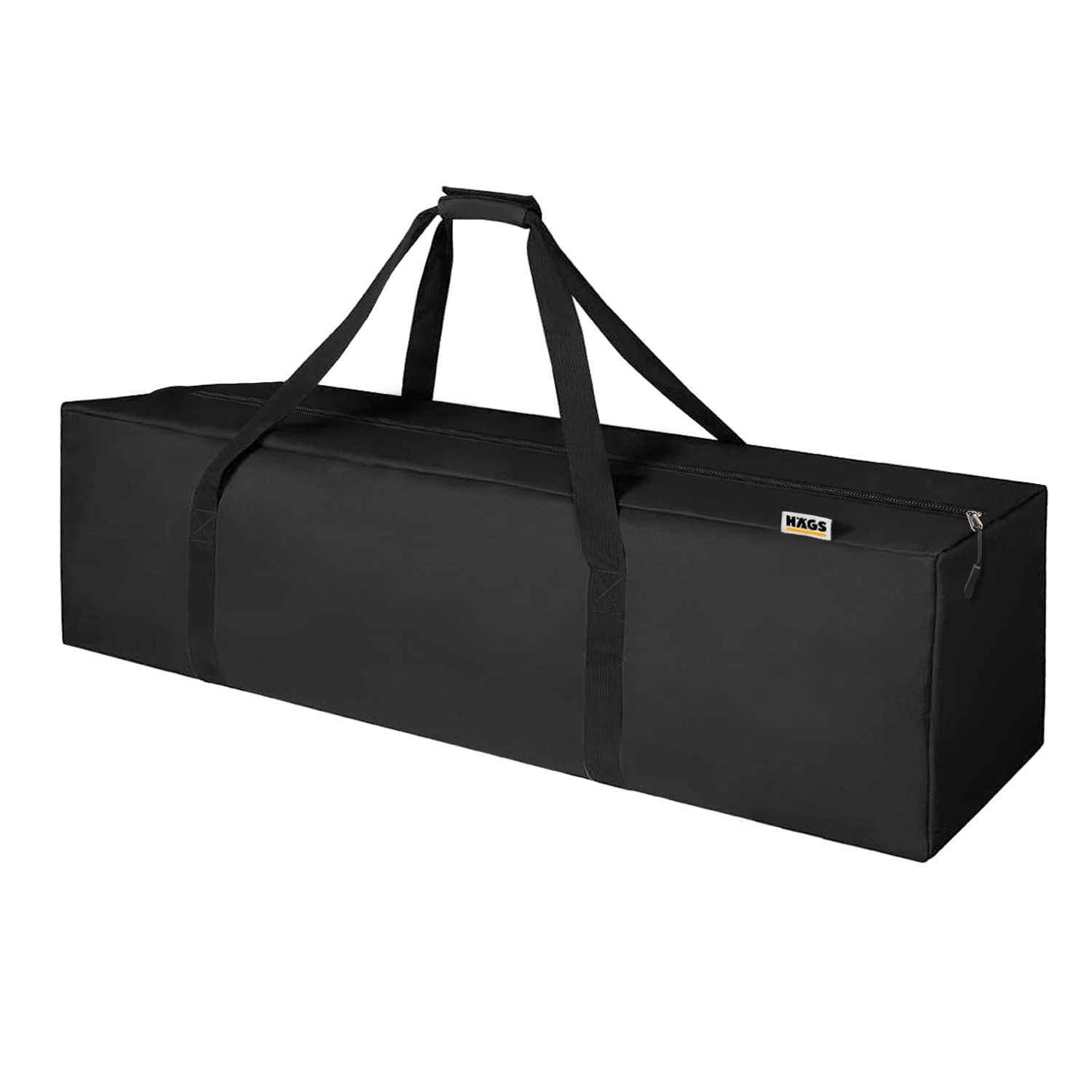 Haegs Taşıma Çantası Uzun Kare Çok Amaçlı Fermuarlı Dayanıklı Seyahat Spor Kamp Malzemeleri Saklama Çantası Hurç Valiz 135L 135 x 33 x 33 cm - Siyah 1
