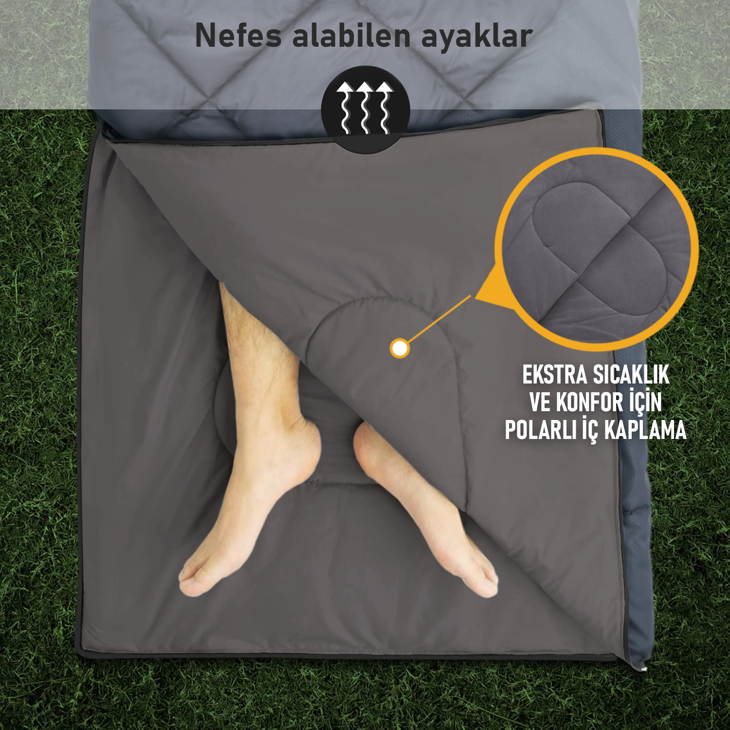 Haegs Uyku Tulumu Polar Battaniye Kamp Uyku Tulumu Outdoor Dış Mekan 3 - 4 Mevsim Yazlık Uyku Tulumu - Kış Uyku Tulumu Ultra Hafif Sıcak ve Kompakt - Polar -Kırmızı 5