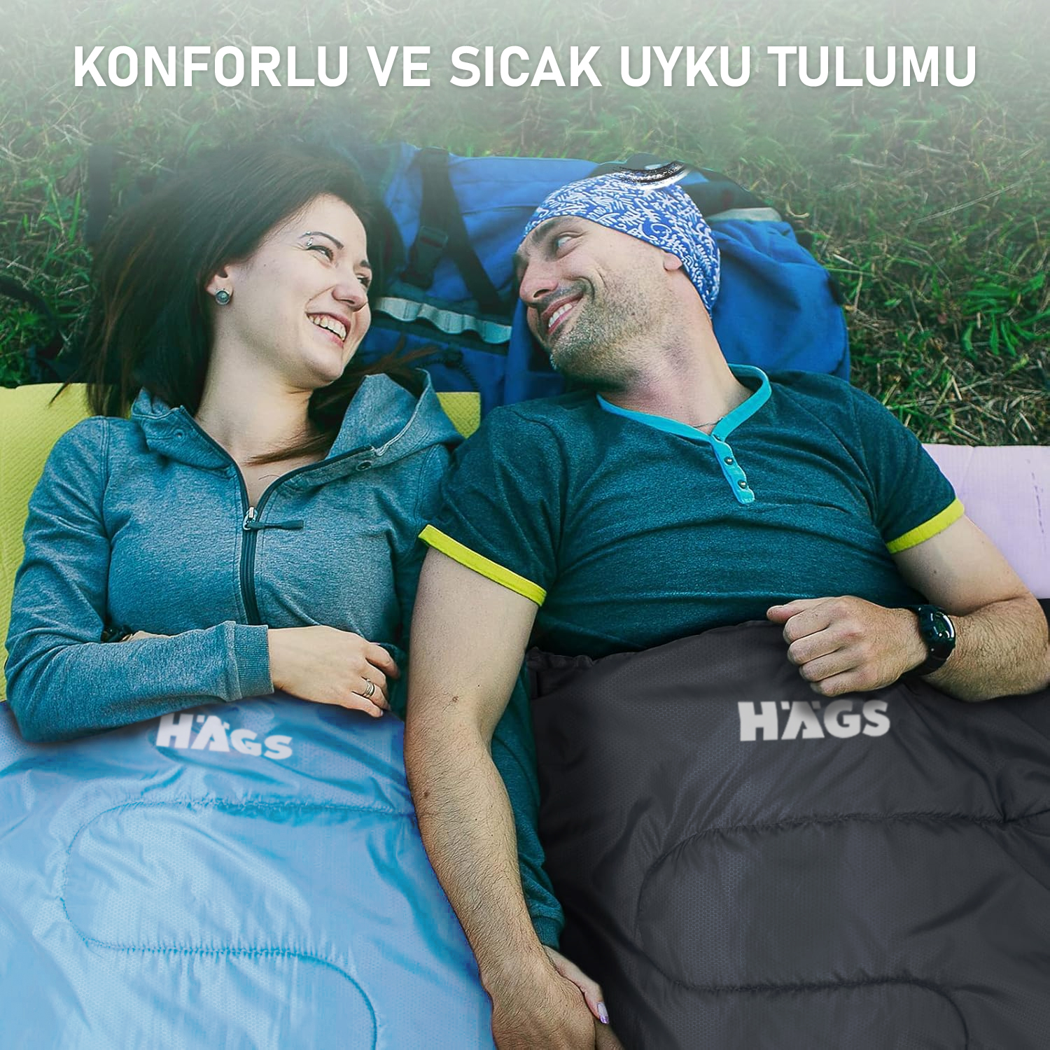 Haegs Uyku Tulumu Battaniye Kamp Uyku Tulumu Outdoor Dış Mekan Çadır Karavan 3 - 4 Mevsim Yazlık Uyku Tulumu - Kış Uyku Tulumu Ultra Hafif Sıcak ve Kompakt - Mavi 7