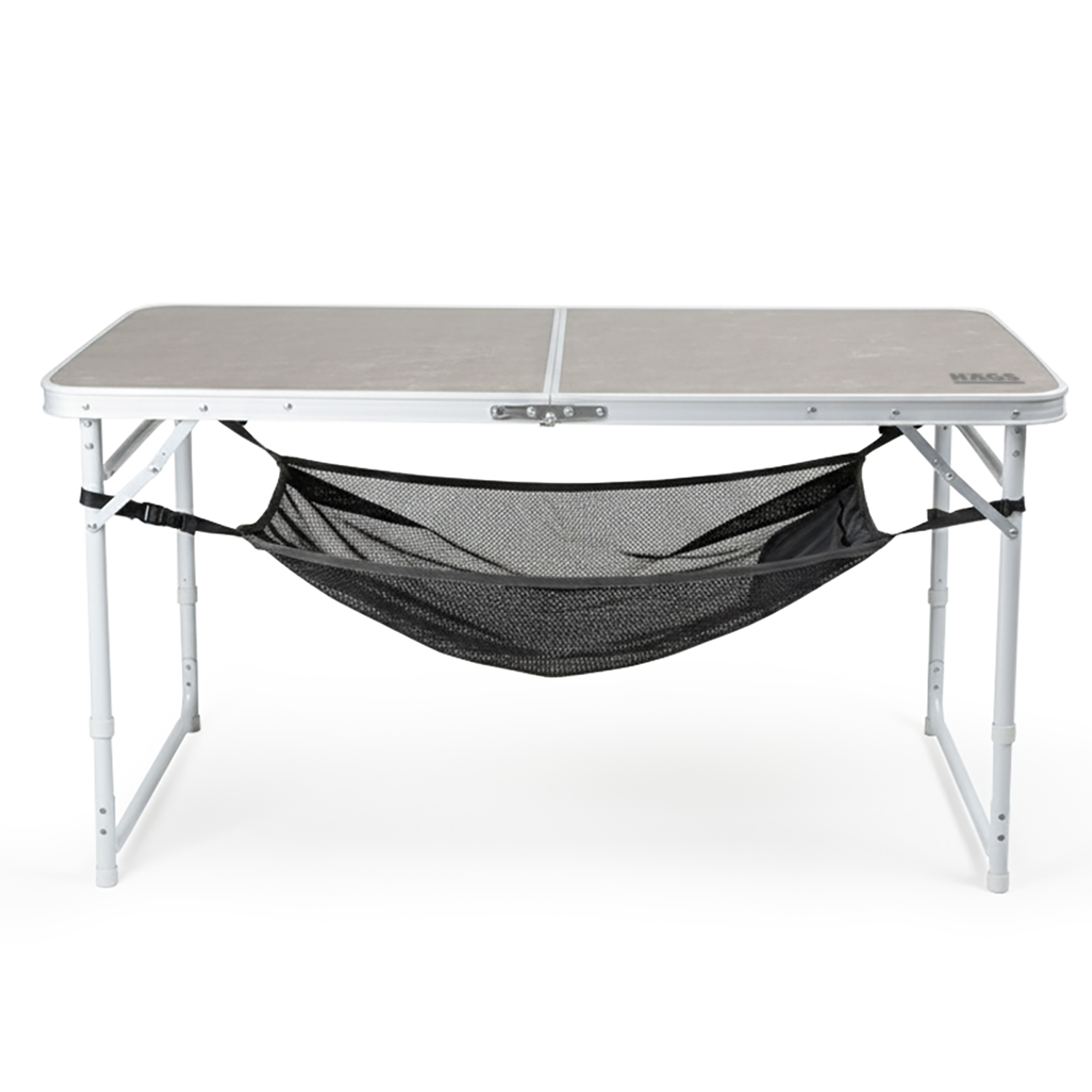 Masa Altı Saklama Filesi Kamp Piknik Outdoor için Masa Altı Kamp Malzemeleri Eşya Depolama Düzenleyici Organizer Kese Hurç File - XL - 80x40 cm - Gri