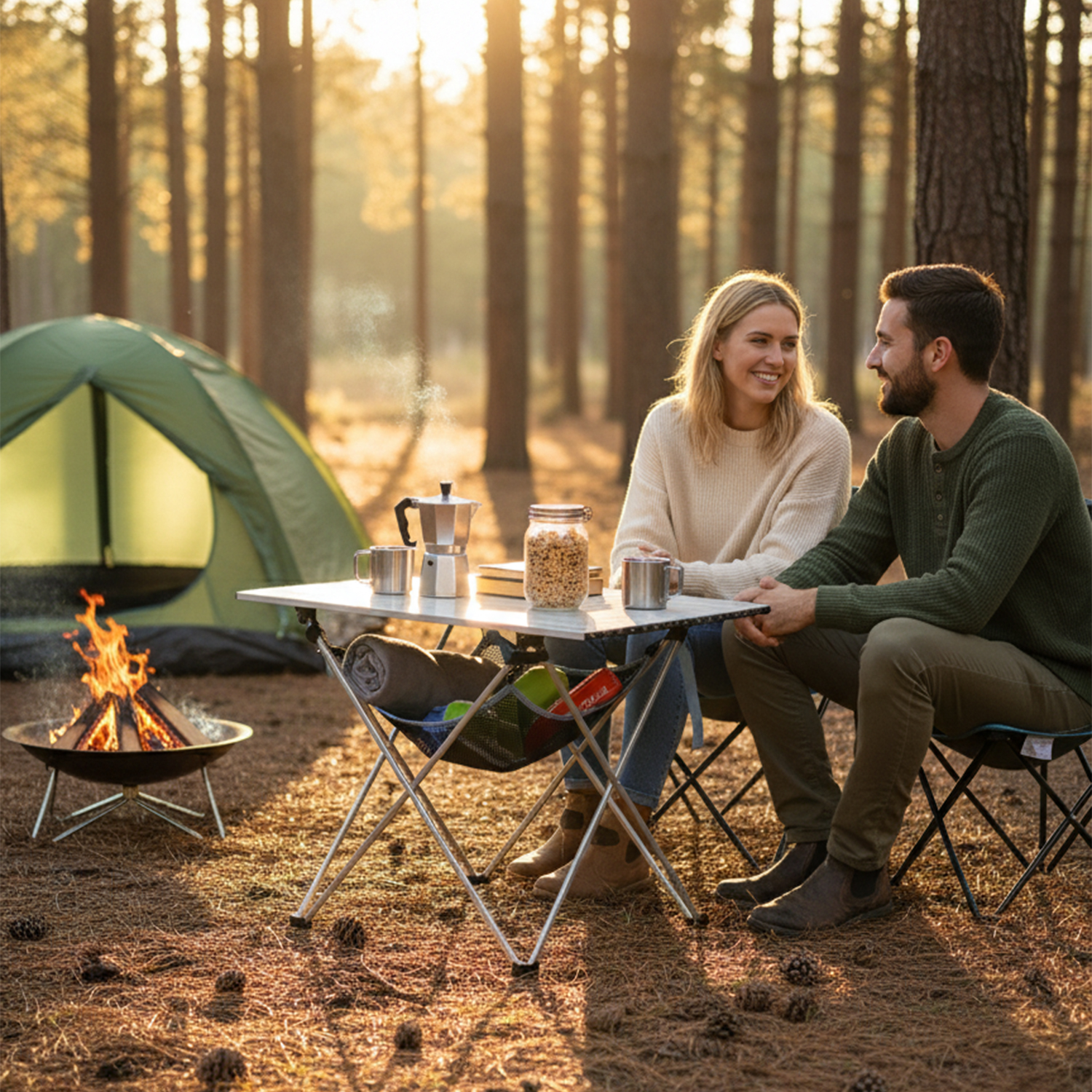 Masa Altı Saklama Filesi Kamp Piknik Outdoor için Masa Altı Kamp Malzemeleri Eşya Depolama Düzenleyici Organizer Kese Hurç File - S- 35x35 cm - Mavi 4